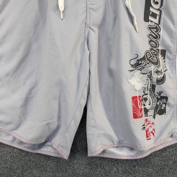 Coors Light Men's Board Shorts Trunks Gray Size Small Drawstrings - Picture 8 of 12